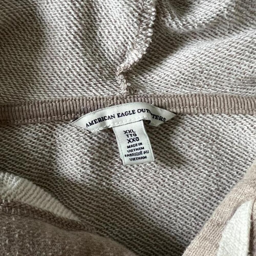 American-eagle Women's Cream and Tan Hoodie - Picture 4 of 5